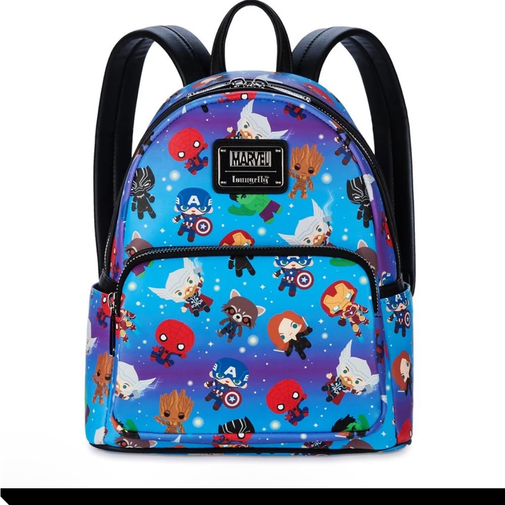 Marvel Blue and Black Mini Backpack